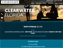 Tablet Screenshot of clearwaterflselfstorage.com
